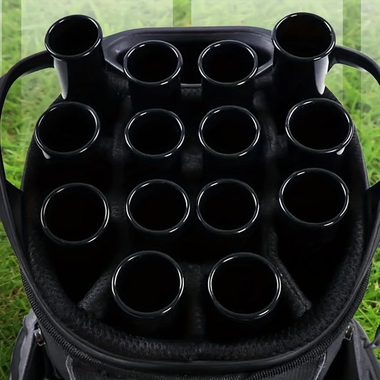 14pcs Golf Club Protector Set - Durable PVC Tubes for Organized Bag Storage, Fits All Standard Bags, Black