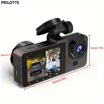 4K Full UHD Dash Camera for Cars: Front & Rear, Includes Free 32GB SD Card, Night Vision, 24-Hour Parking Mode, WDR, G-Sensor, Motion Detection