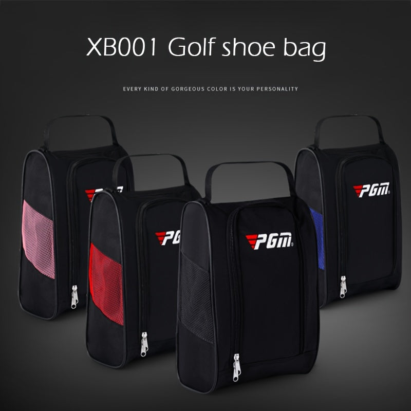 Compact Mini Golf Shoe Storage Bag - Lightweight, Breathable and Water-Resistant Nylon - Portable Design for On-the-Go Golfers