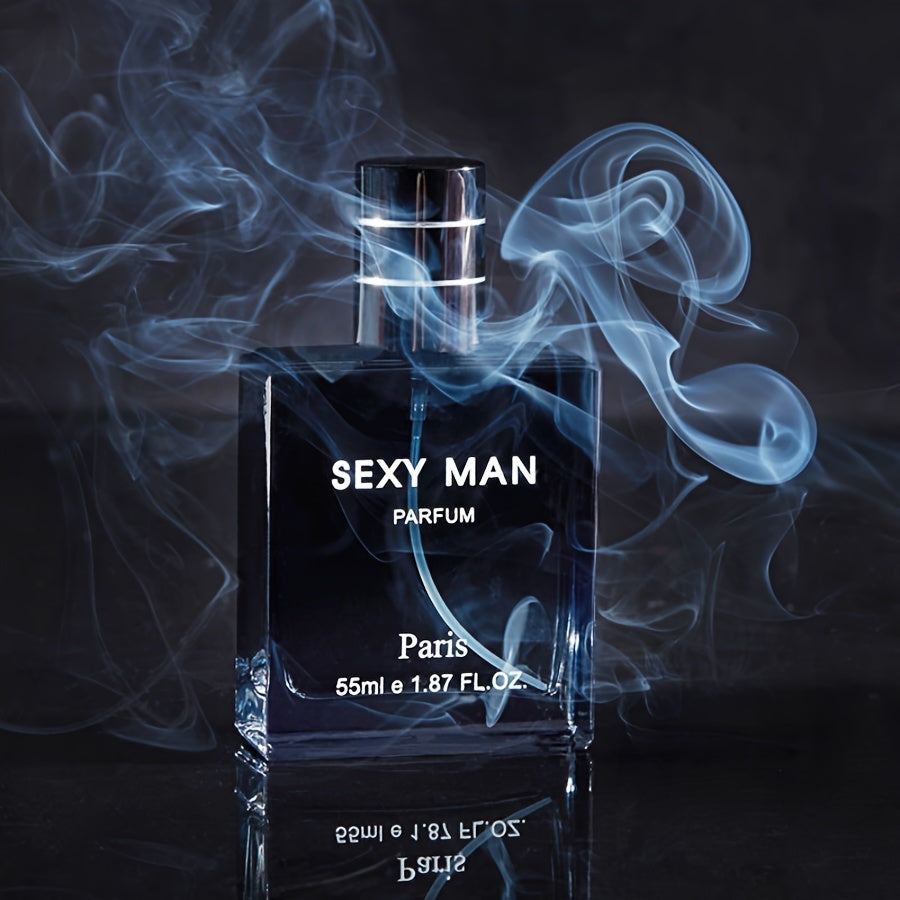 55ml Long-Lasting Eau De Parfum for Men - Refreshing Cologne with Seductive Scent, Ideal for Dating, Daily Use and as a Christmas or Father's Day Gift