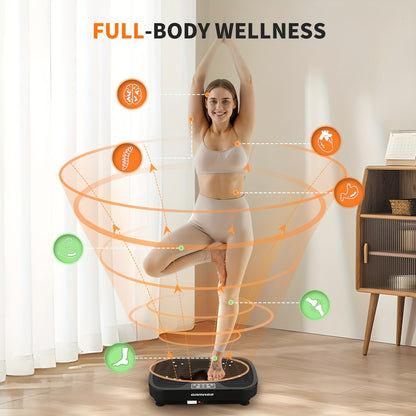 Vibration Plate Exercise Machine - Whole Body Vibration Platform for Lymphatic Drainage and Toning, Ideal for Home Gyms