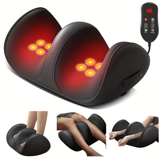 3D Shiatsu Foot Massager – Cordless Type-C Rechargeable, Deep-Kneading with Heat, Calf Massager for Circulation and Relaxation, Ideal Gift for Mom, Dad, Friends