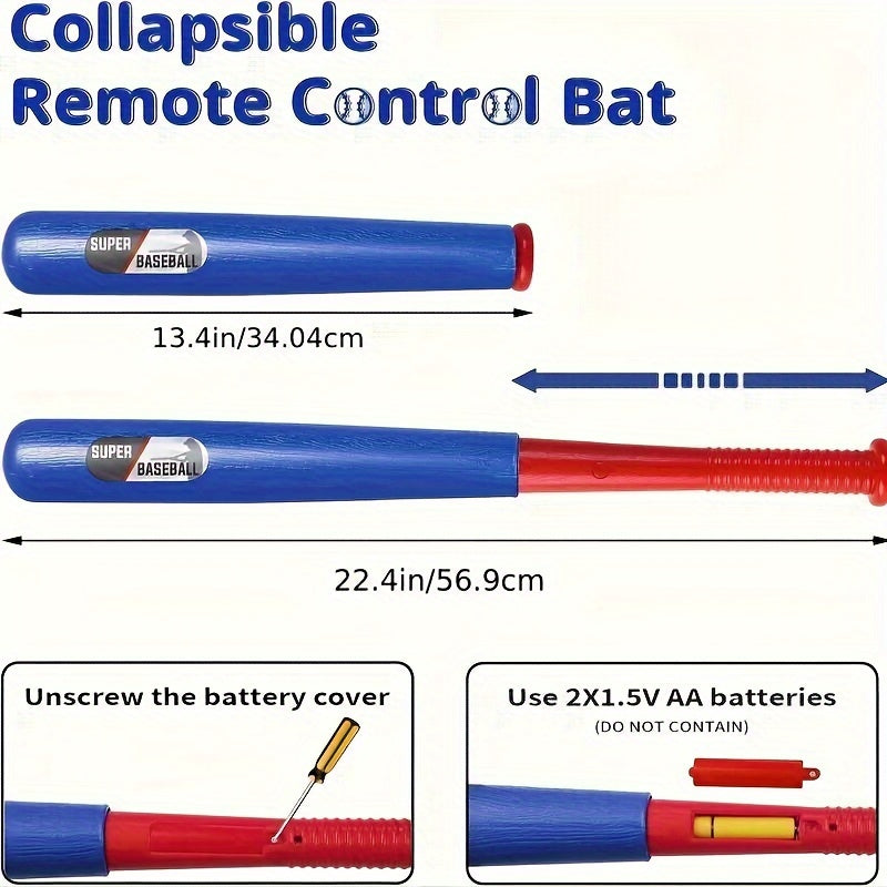 Fully Automatic Kids Pitching Machine T-Ball Set – Includes Bat and 10 Balls, Ideal for Ages 3-12, Youth Baseball Training, Perfect Gift for Birthday, Halloween, Christmas