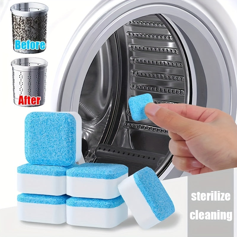 12pcs Washing Machine Slot Cleaner – Effervescent Tablets for Strong Descaling and Deodorizing, Removes Stains, Cleaning Supplies