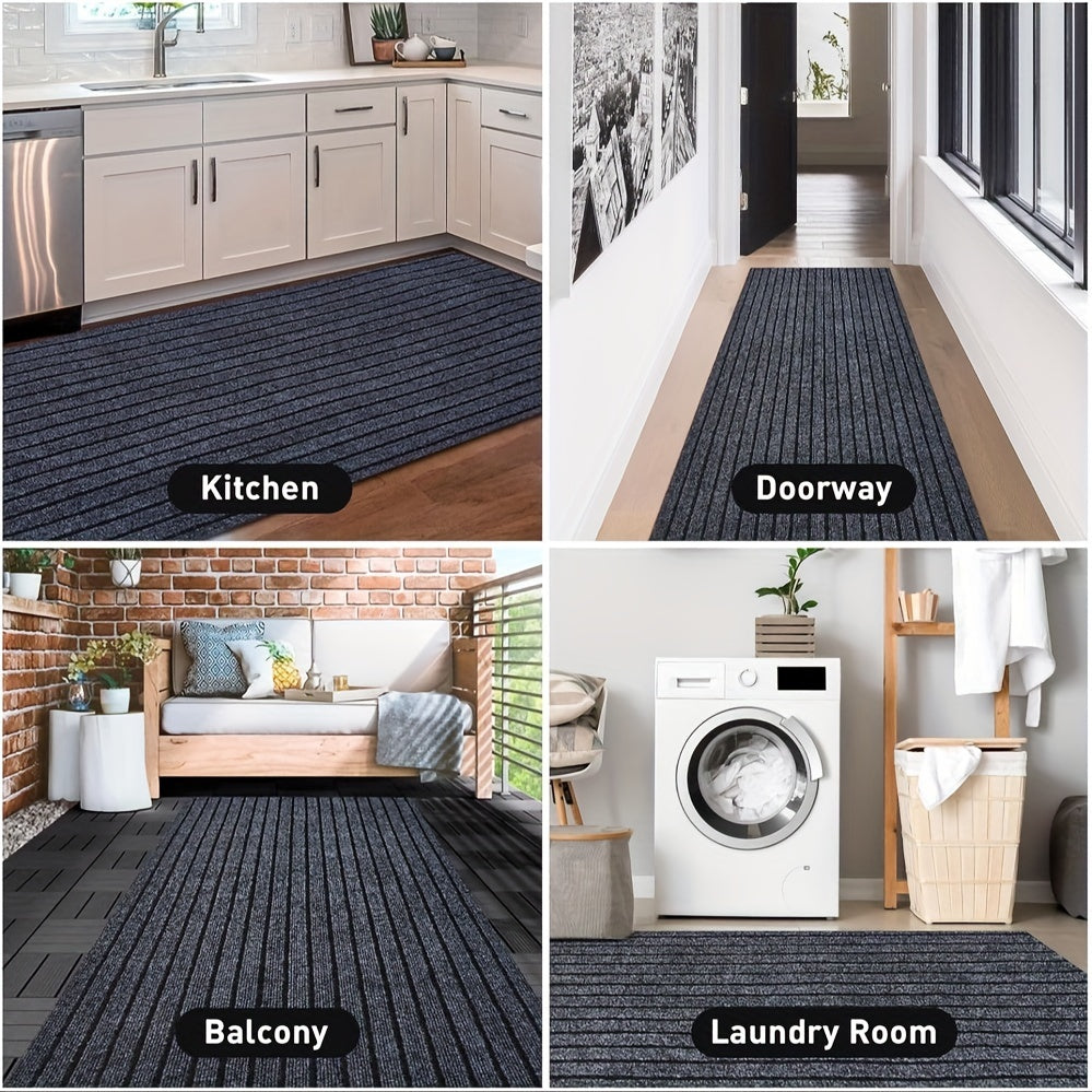 Heavy-Duty Roll Runner Rug – 2.2LB/sqm Non-Slip Rubber Mat with Anti-Slip Grip for Indoor/Outdoor Use – Ideal for Corridors, Hotel Entrances, Kitchens, Bedrooms, Balconies, Pools, and Bathrooms