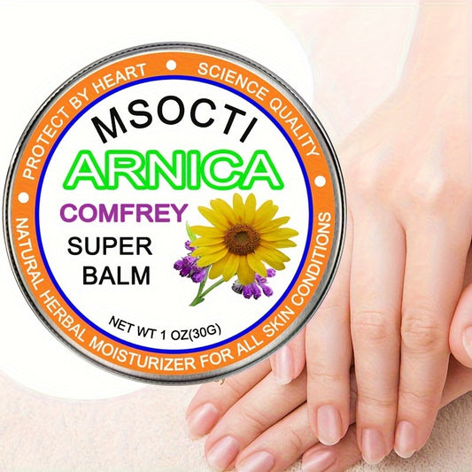 30g Calendula Comfrey Super Balm - Soothing & Nourishing Natural Herbal Moisturizer for All Skin Types, Including Sensitive, in Portable Salve Tin