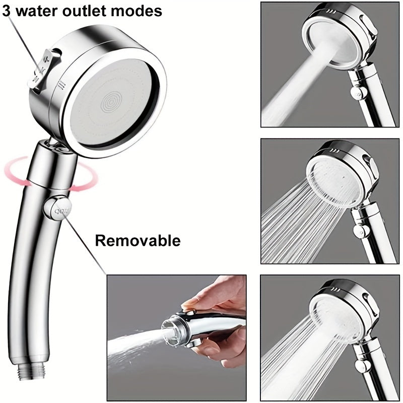 12 Inch High Pressure Rainfall Shower Head Combo – Handheld with 11 Inch Extension Arm, 9 Settings Adjustable, Anti-Leak with Holder and Hose, Height/Angle Adjustable