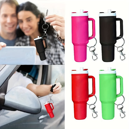 Mini Water Bottle Keychain – Key Ring Accessory for School Bags – Ideal for Women and Men