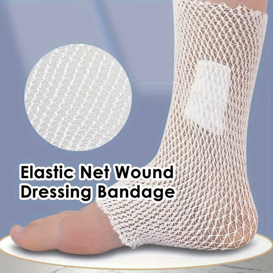 2m Soft and Breathable Elastic Mesh Bandage Roll - 78.74in Stretchable Support