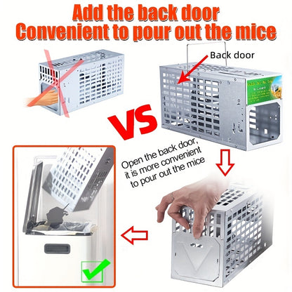 Continuous Catching Mouse Cage – Rodent Trap for All Mice and Rats, Ideal for Pest Control