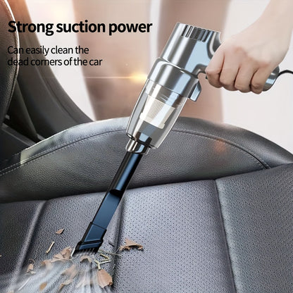 Car Mounted Vacuum Cleaner: High-Power, High-Suction Dry and Wet Dual-Purpose Mini Handheld Vacuum, Portable & Multi-Functional