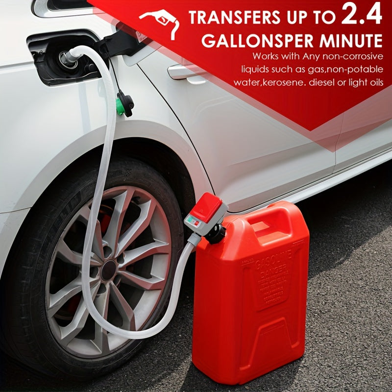 Battery-Powered Automotive Nozzle Fuel Pump – Compact and Portable Design for Easy Refueling