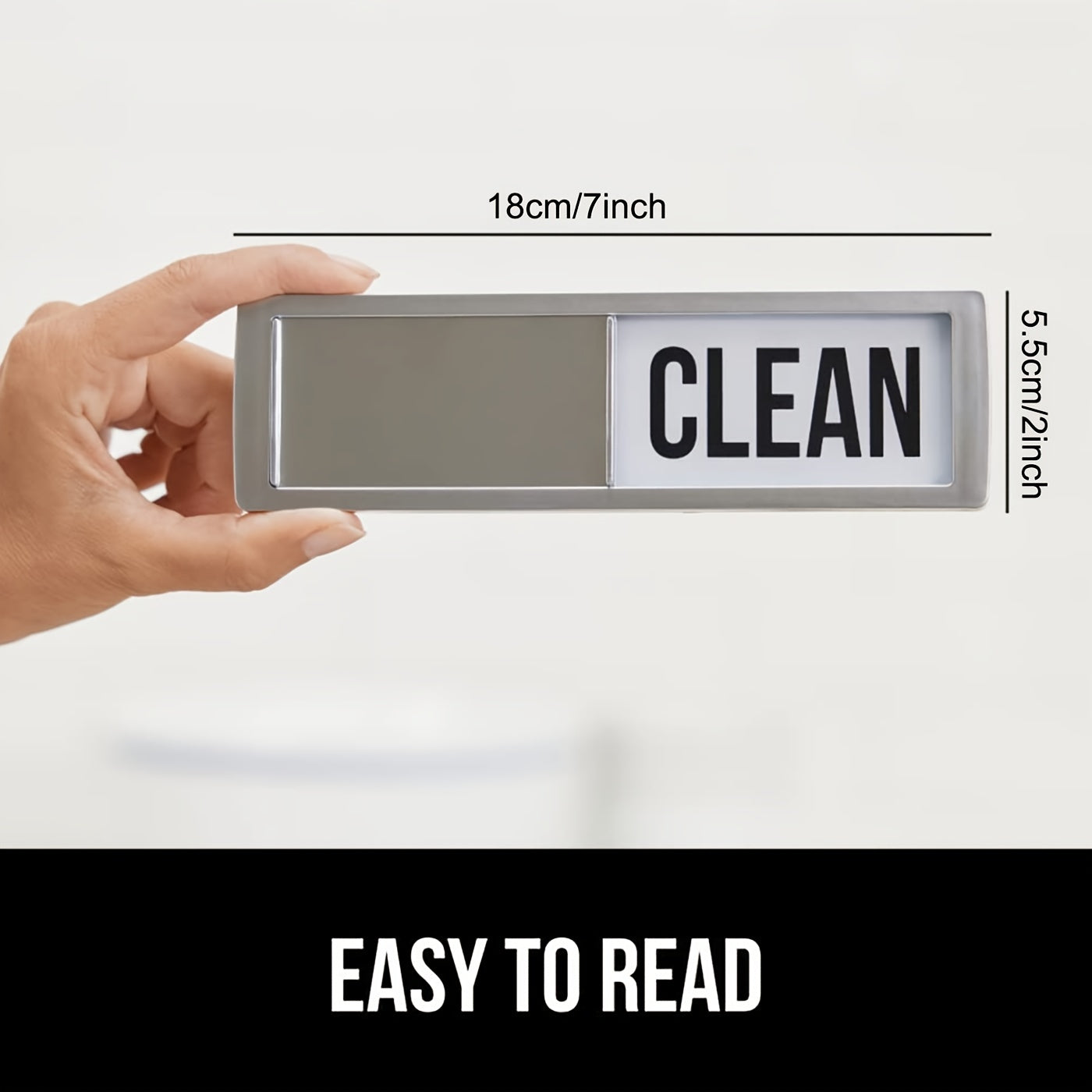 Durable Dishwasher Magnet Sign - High Visibility, Scratch-Proof, Strong Adhesion - Streamline Kitchen Organization & Hassle-Free Cleaning - Perfect for Busy Kitchens!