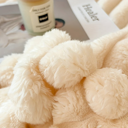 Luxurious Faux Rabbit Fur Throw Blanket - Soft and Warm for Couch, Bed, Office, and Travel, All-Season Cozy Gift, Perfect for Christmas