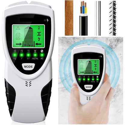 5 in 1 SHAWTY ProFinder Wall Scanner - Electronic Stud Detector with LCD Display, Audio Alarm, and Accurate Beam Finders for Wood, Metal, and AC Wire Detection