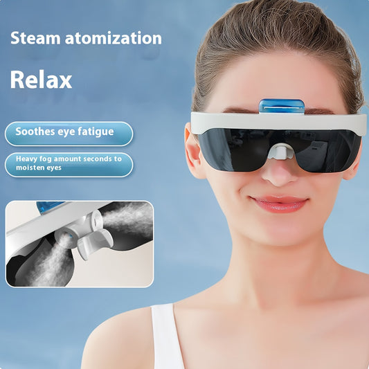 Steam Eye Mask Glasses – Nano Moisturizing, Steam Atomization, Relieves Dry Eyes and Reduces Fatigue, Comfortable Eye Hydration Gear