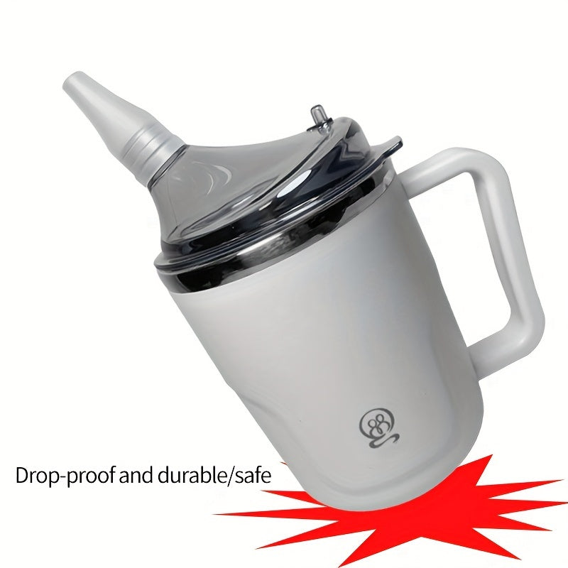 Convalescent Feeding Cup – Leak-Proof Vacuum Insulated Drinking Cup with Straw for Disabled Patients, Ideal for Water, Porridge and Soup