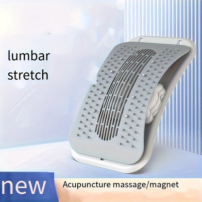 Back Stretcher and Spine Board – Multi-Level Lumbar Massager for Lower and Upper Back Support, Manual Inflation