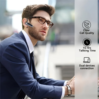 2024 Wireless Monaural Business Headset - Model 5.3 with Microphone, 120 Hours Standby Time, Compatible with Huawei, Xiaomi, Android and iOS