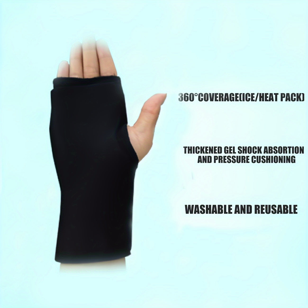 Wrist Wrap Hand Ice Pack – Microwavable and Freezable for Pain Relief