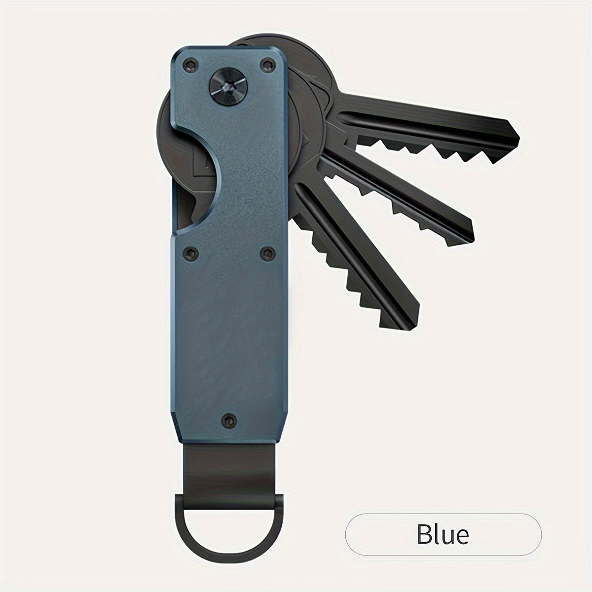 Sleek Aluminum Key Organizer by FOREVER MIYIN - Compact, Lightweight and Portable Minimalist Key Holder for Men and Women