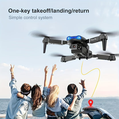 E99 K3 Pro Dual-Camera Folding Quadcopter – Professional RC Drone for Indoor/Outdoor Flight, Height Hold Remote Control – Affordable, Fun Holiday Gift for Beginners and Enthusiasts