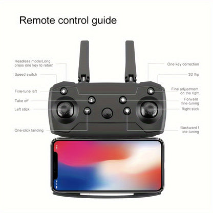 2024 Newest Foldable Drone with Dual Camera – App Control, FPV Live Video RC Quadcopter with 4K Camera, 2 Batteries for Adults, Beginners, and Kids