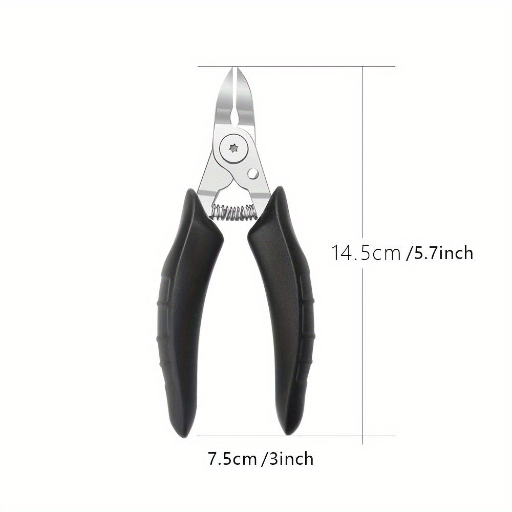 Large-Sized Curved Nail Clippers Pro - Stainless Steel Toenail Trimmer for Ingrown, Thick, Hard Nails - Easy Grip Handle and Precise Cutting Edge for Safe Trimming