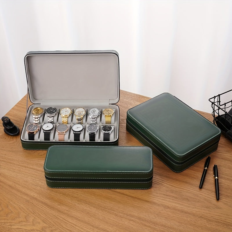 Luxury Watch Display Collection Box - Velvet Lined and Protective, Ideal Gift for Watch Enthusiasts and Collectors