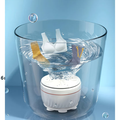 Compact Portable Washing Machine for Dorms - Ideal for Socks and Underwear with Easy Fold Design