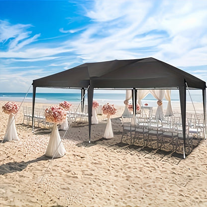 10x20 FT Pop-Up Canopy – Portable, UV Resistant, Waterproof – Ideal for Outdoor Events, Patio, and Parties