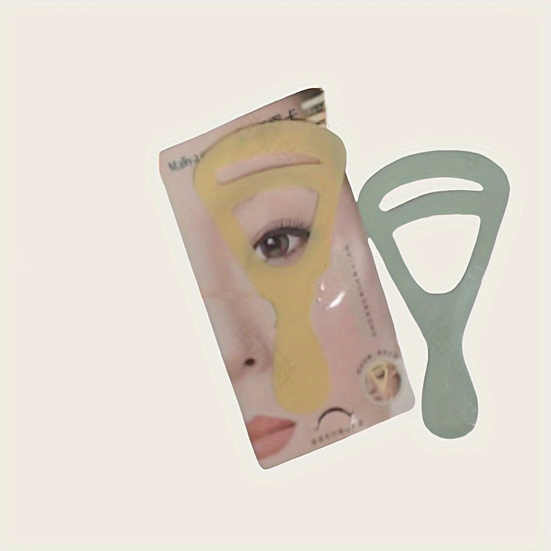 Reusable Eyebrow Repair Card Templates - Plastic Makeup Styling Tools for Perfect Beauty Applications - Fragrance-Free