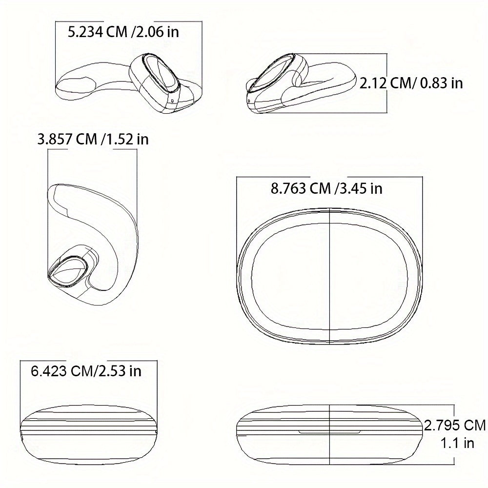 2 Way Real-Time Language Translator Earbuds – Supports 100+ Languages, USB Rechargeable, Long Battery Life – Ergonomic Design for Travel, Learning and Business