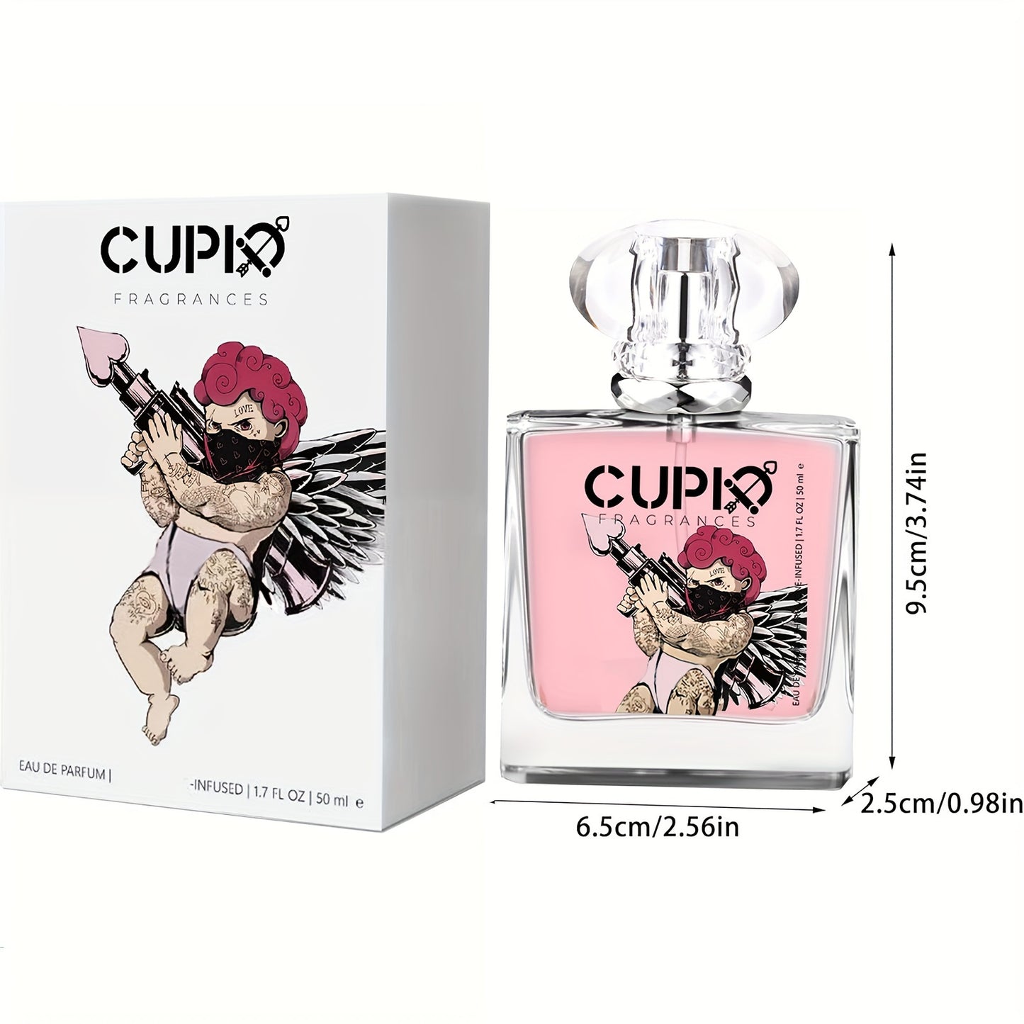 Cupid 2.0 Eros Perfume Spray – New Red, Fresh Romantic Scent, Long-Lasting Fragrance, 1.7 oz ( 50 ml )