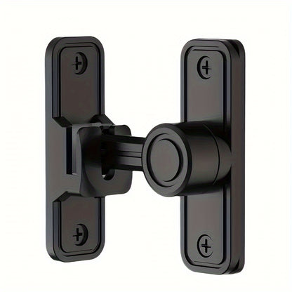 Heavy-Duty Metal Hasp Lock – 90/180 Degree Swivel Secure Hasp for Barn Doors, Sliding Lock for Bathroom, Garage, Bedroom, Cabinet – Durable Zinc Alloy with Cant-Be-Picked Feature