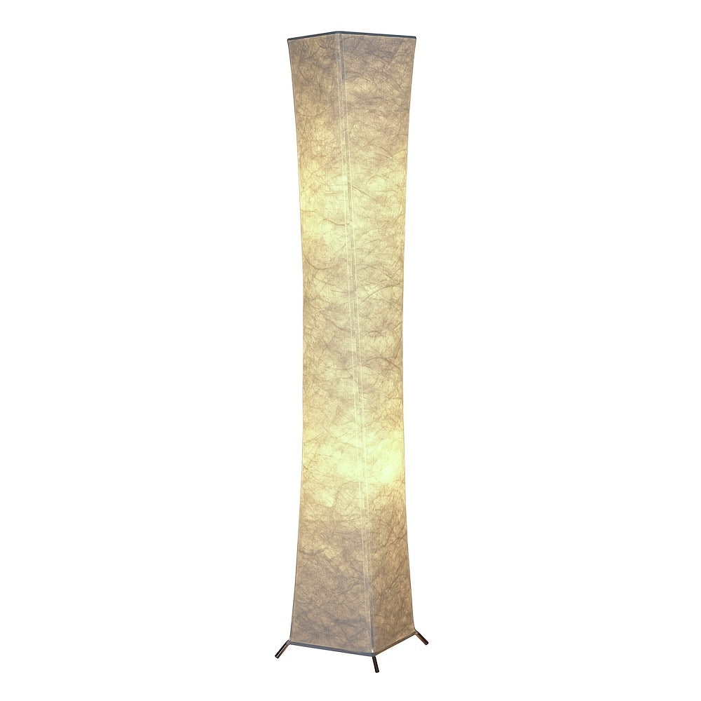 Soft Light Floor Lamp – 52" Modern Slim Design with Warm 3000K LED Tyvek Fabric Shade, Ideal for Living Room, Bedroom, Game Room