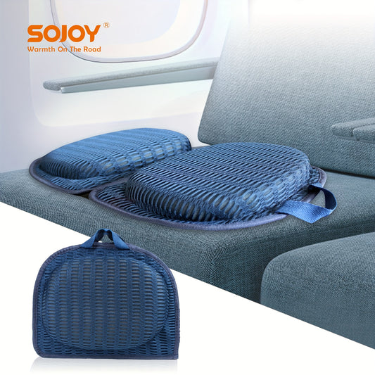 3-in-1 Foldable Butterfly-Shaped Memory Foam Seat Cushion – Portable, Medium Soft, All-Season Comfort – Durable Polyester Surface and Sponge Filling