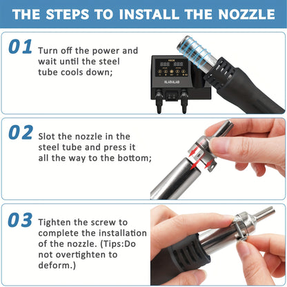 600W Digital Soldering Station Kit by ILibILib – Includes Solder Iron and Hot Air Gun Rework Tool