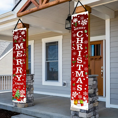 Festive Christmas Banners - Perfect for Home, Party, or Garden Decor, 180cm x 30cm (70.8in x 11.8in)