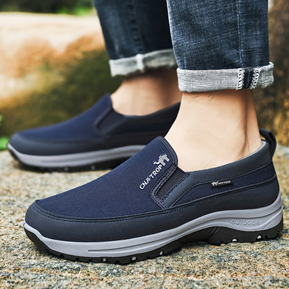 Ultra-Comfortable One-Step Walking Shoes for Men - Soft Breathable Upper, Slip-Resistant Outsole, Lightweight, Easy Slip-On - Ideal for Casual Walking, Travel, and Outdoor Activities