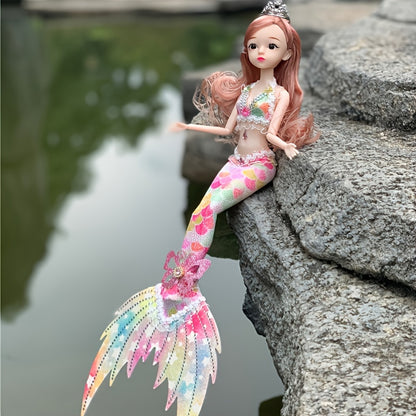 Mermaid Princess Doll Set - Interactive Toy with Accessories, Perfect Christmas Gift for Girls