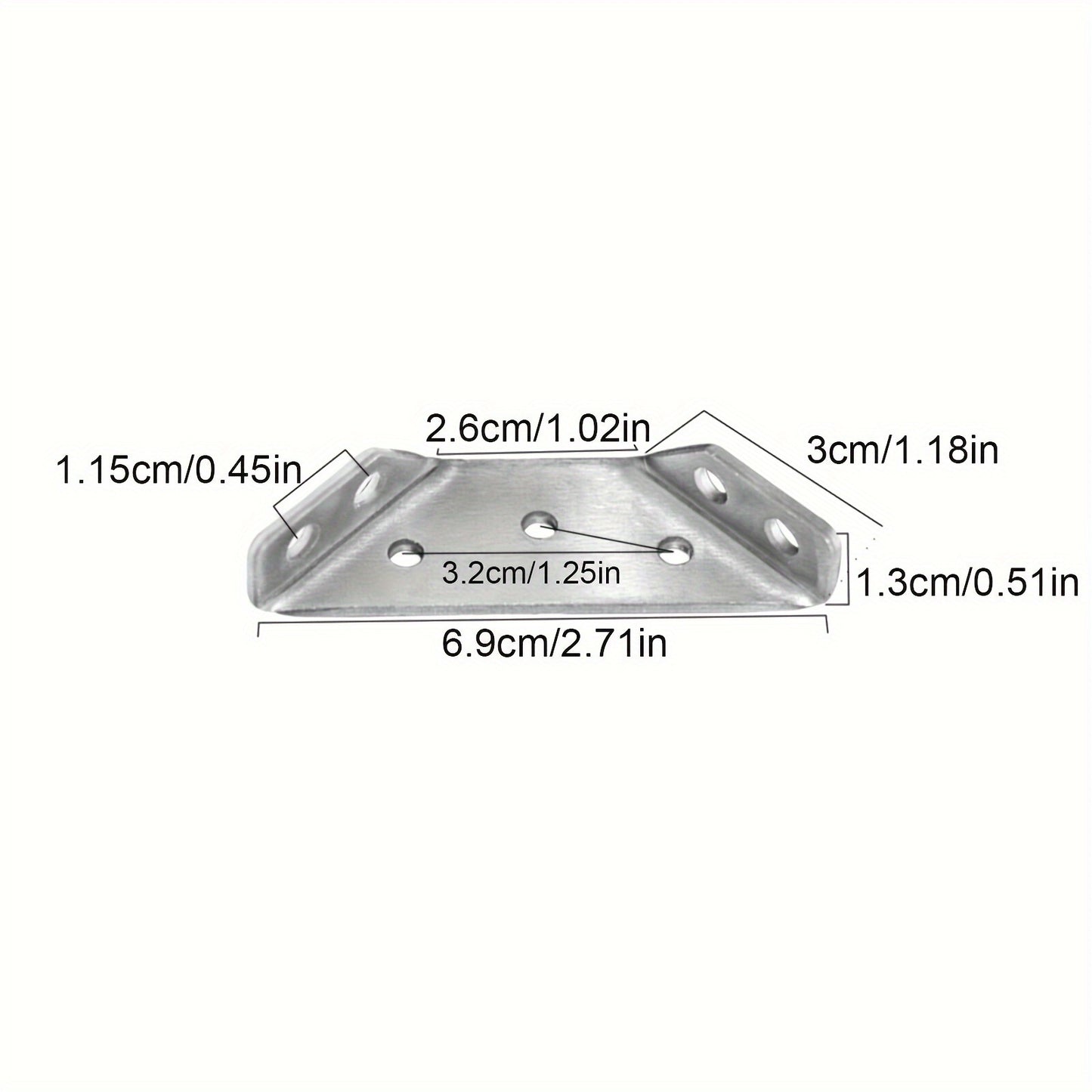 20-Piece Stainless Steel Corner Braces Set - 90° Right Angle Heavy-Duty Supports for Cabinets and Furniture, Industrial Hardware