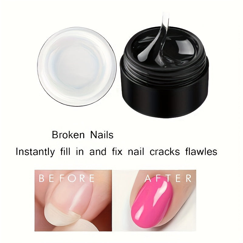 5 Pcs Instant Nail Gel Kit – Protects Cracked Natural Nails, Perfect for Emergencies