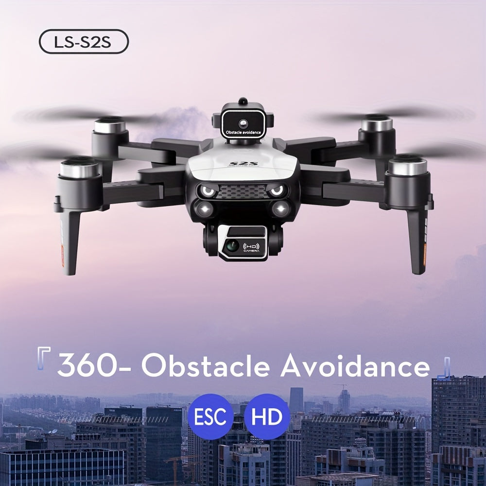 S2S Long Endurance Drone – Dual Batteries, Dual Camera, WiFi FPV, Folding Quadcopter with Height Maintenance – Remote Control or Mobile Operation – Ideal Beginner Gift, Outdoor Aerial Vehicle