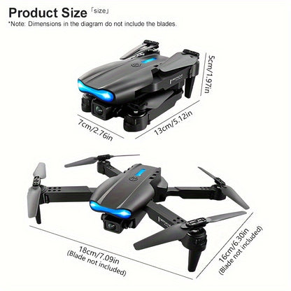 E99 Foldable RC Drone with Dual Camera - Affordable UAV for Beginners, Indoor and Outdoor Use, Ideal Halloween and Christmas Gift