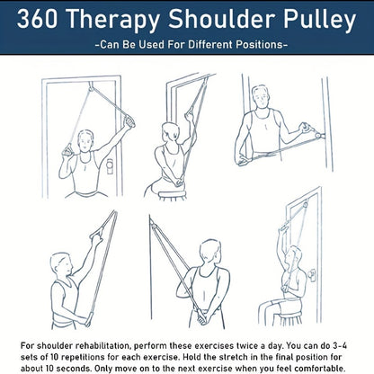 Door Pulley Physiotherapy System – Exercise Pulley for Shoulder Pain Relief and Surgical Recovery