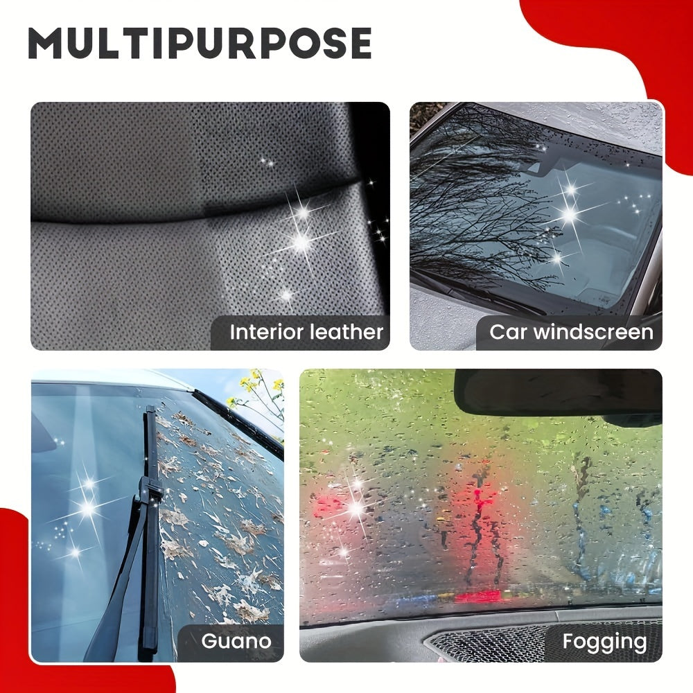 2024 New Windshield Glass Cleaning Brush - Multipurpose Oil and Fog Remover | Strong Coating for Rain-Resistant Shine