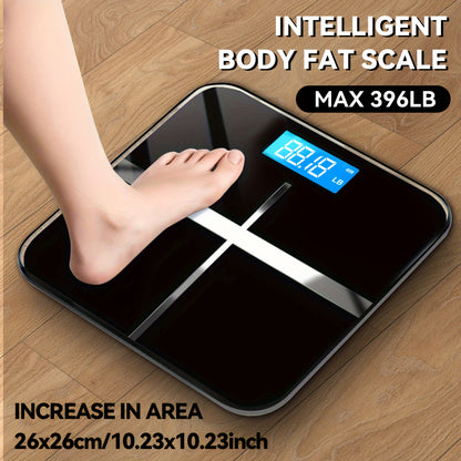 Bathroom Digital Weight Scale – Extra Wide Platform, High Capacity 390 lbs, Accurate and Safe with Large Numbers, Easy-to-Read Backlit LCD Display