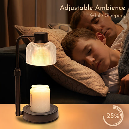 Candle Warmer Lamp with Timer – Adjustable Height, Dimmable with 24-Hour Cycle Timer, Perfect Mother's Day Gift, Home Decor, and Housewarming Gift