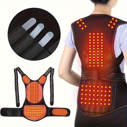 Shoulder Protector Vest – Adjustable Back Shawl with Magnetic Support, Hot Compress for Waist and Spine, Orthotic Strap for Men and Women